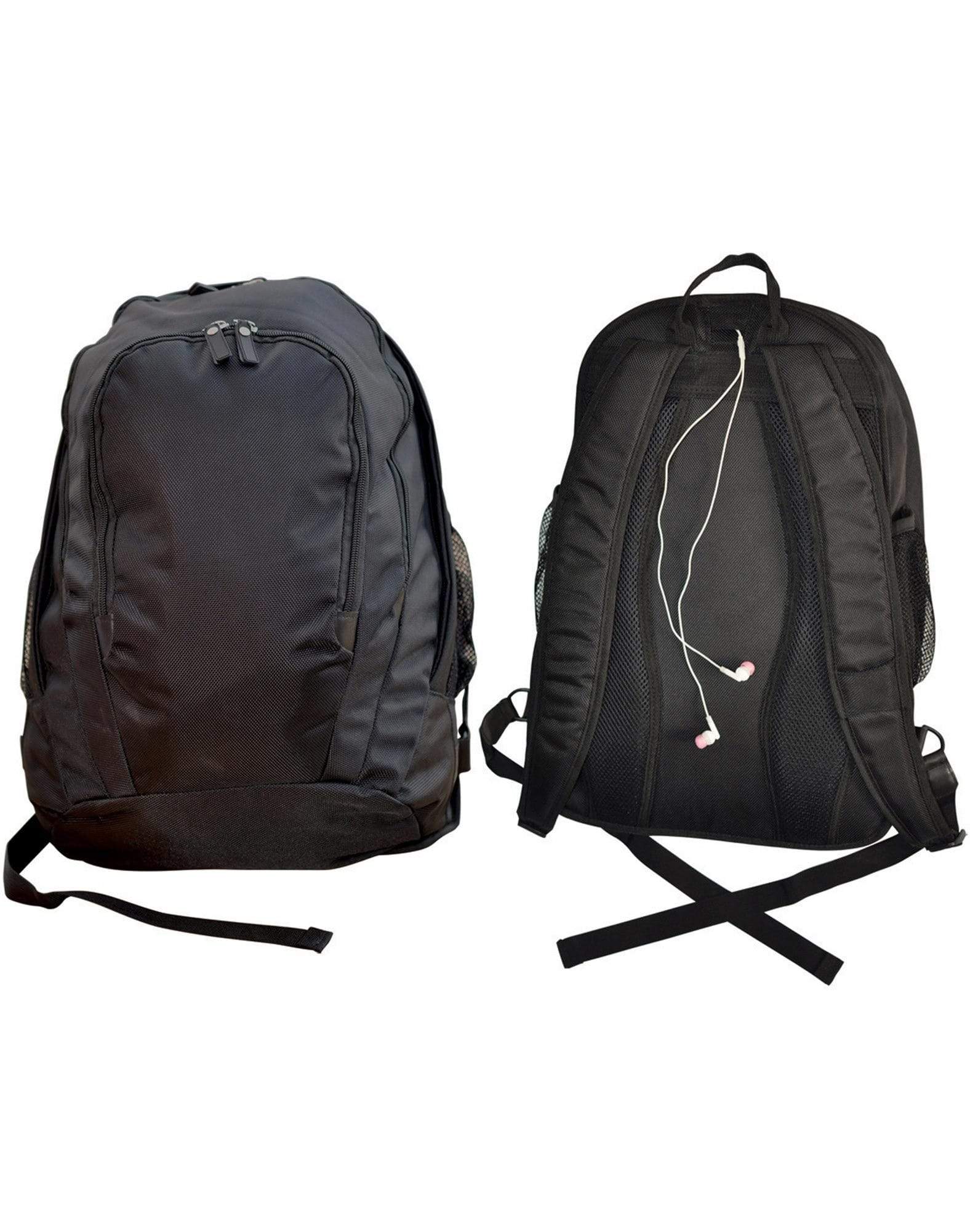 Excutive Backpack B5000 Active Wear Winning Spirit Black "(w)33cm x (h)49cm x (d)19cm, Capacity: 30.7 Litres" 